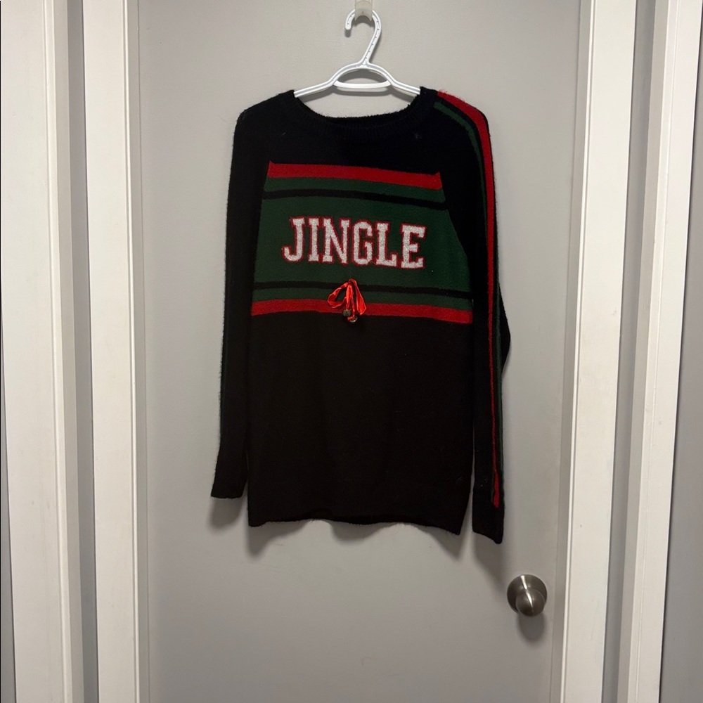 Jingle Bell Christmas Sweater Very Oversized And Stretchy